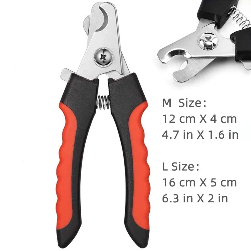 Professional Pet Nail Clipper with Safety Guard for Cats & Dogs
