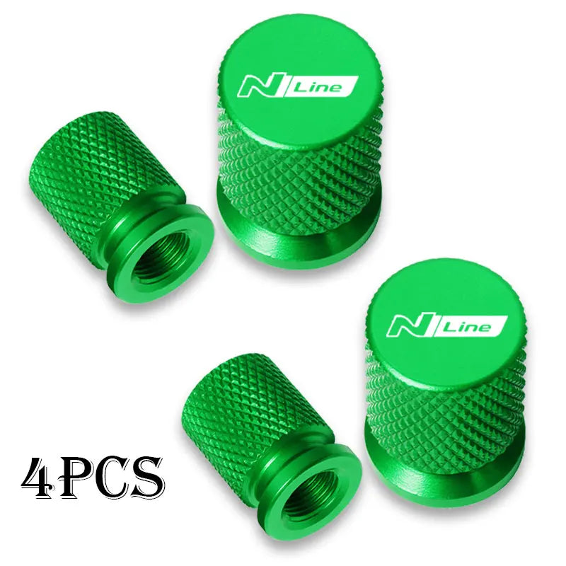 Hyundai N Line Tire Valve Caps – Waterproof Wheel Stem Covers
