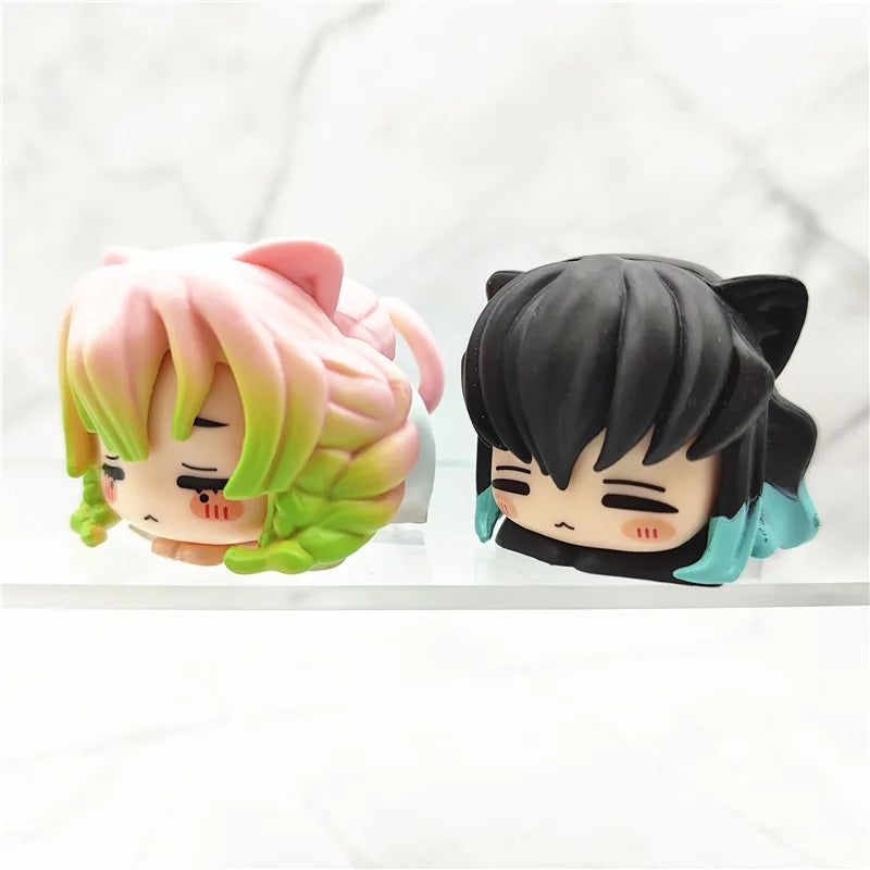 Demon Slayer Mini Figures Set – 6PCS Anime PVC Collectible Toys