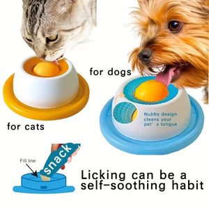 Interactive Pet Lick Toy & Slow Feeder for Dogs and Cats