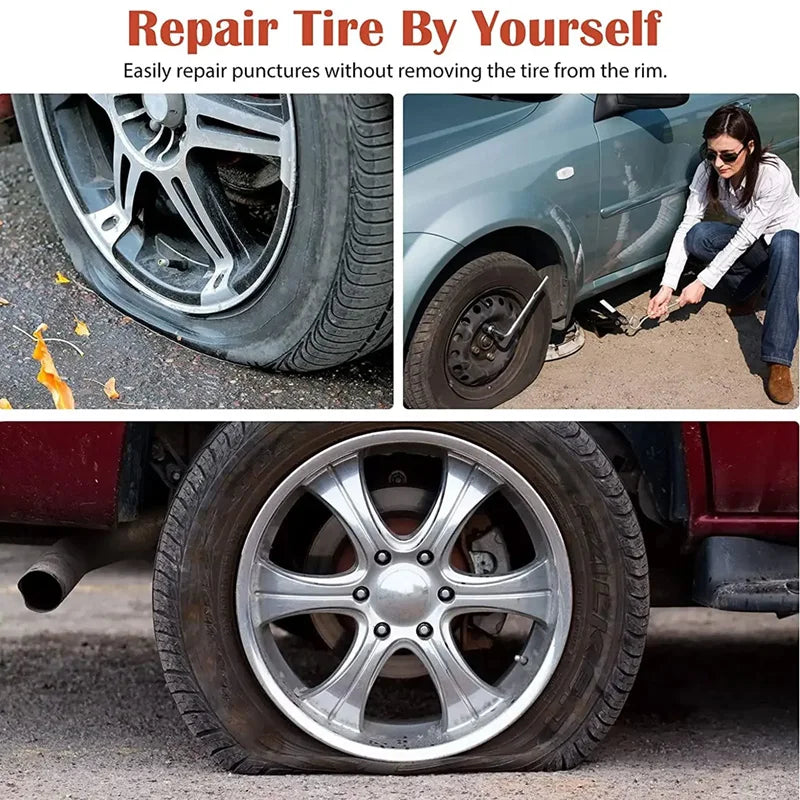 Motorcycle & Car Tire Puncture Repair Kit – Emergency Tool
