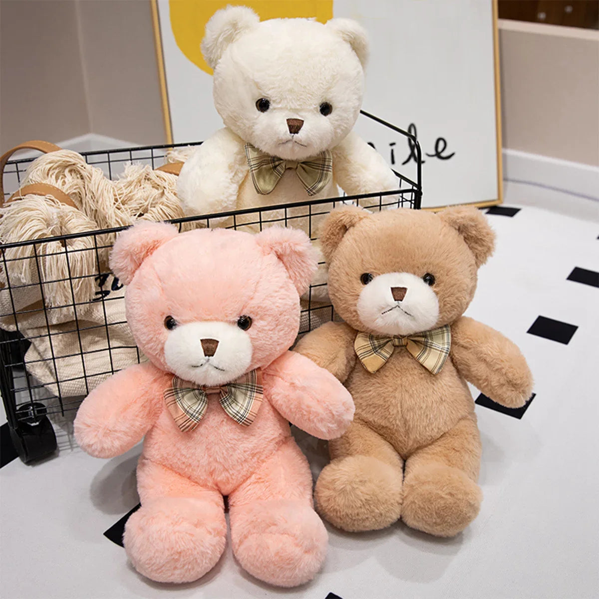 Cute Teddy Bear Plush Toy – Soft Stuffed Animal Gift for Kids
