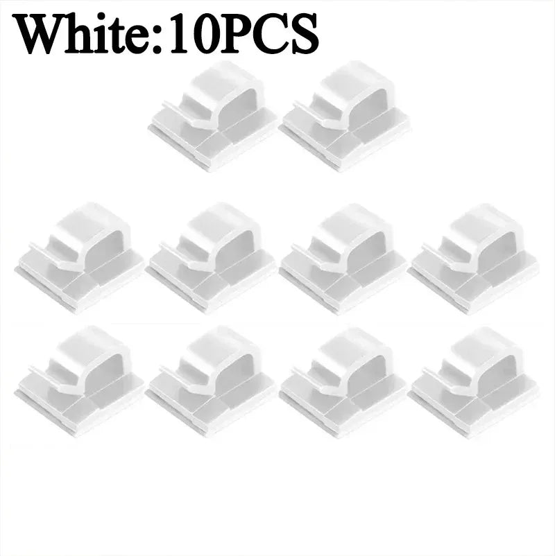 Self-Adhesive Cable Clips for Wire Management – Cable Clamp Accessories