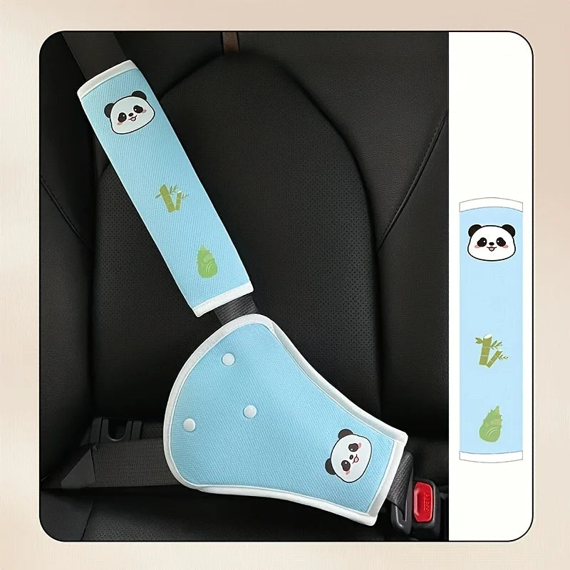 Car Seat Belt Shoulder & Belly Protector – Soft Comfort Pad