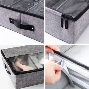 Transparent Shoe Storage Box – Space-Saving Dustproof Organizer
