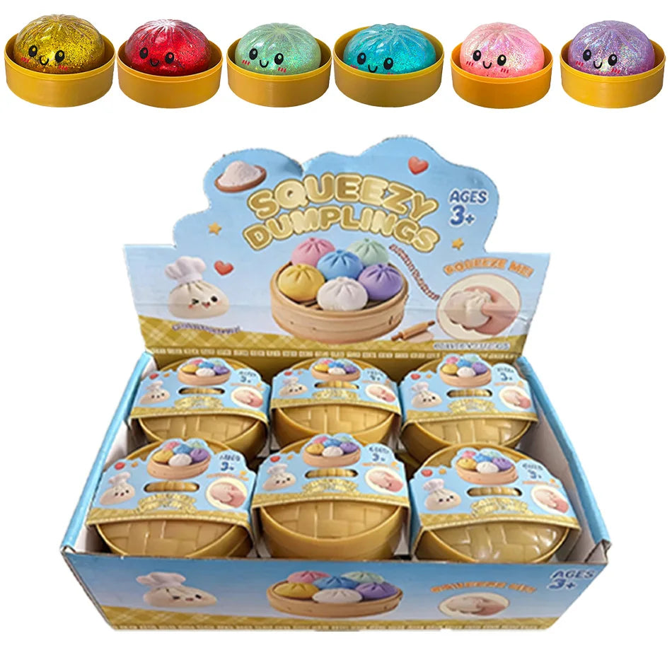 Glitter Dumpling Squishy Toy – Sensory Stress Relief