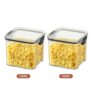 Stackable Plastic Food Storage Containers – Airtight Kitchen Jars