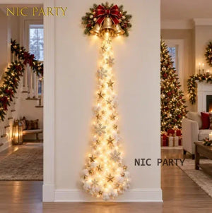 Glowing Christmas Wall Light – Santa Sleigh & Reindeer Decor