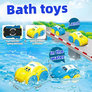 Baby Bath Toy Cars – Floating Wind-Up Swimming Toys for Kids