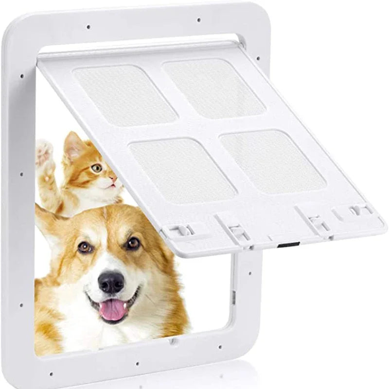 SEO Title: Lockable Magnetic Pet Door for Dogs & Cats – Easy Install