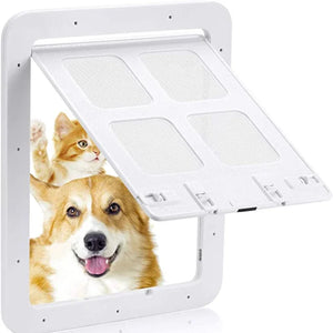 SEO Title: Lockable Magnetic Pet Door for Dogs & Cats – Easy Install
