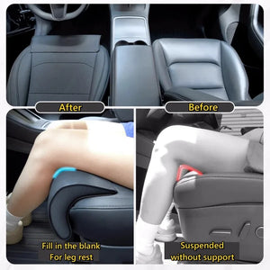 Tesla Model 3/Y Rear Seat Leg Support Cushion – Memory Foam Extender