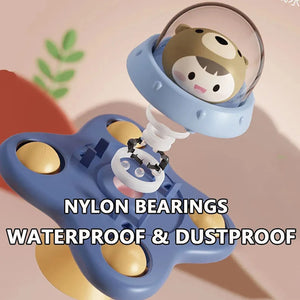 Baby Airplane Suction Spinner Toy – Bath & Sensory Learning Toy