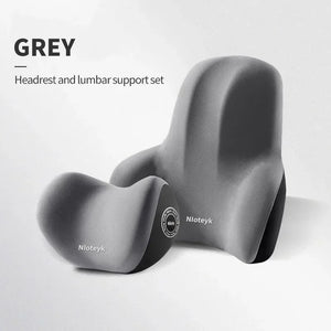 Memory Foam Car Neck & Lumbar Support Cushion