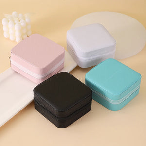 Portable Leather Jewelry Organizer – Travel Storage Case