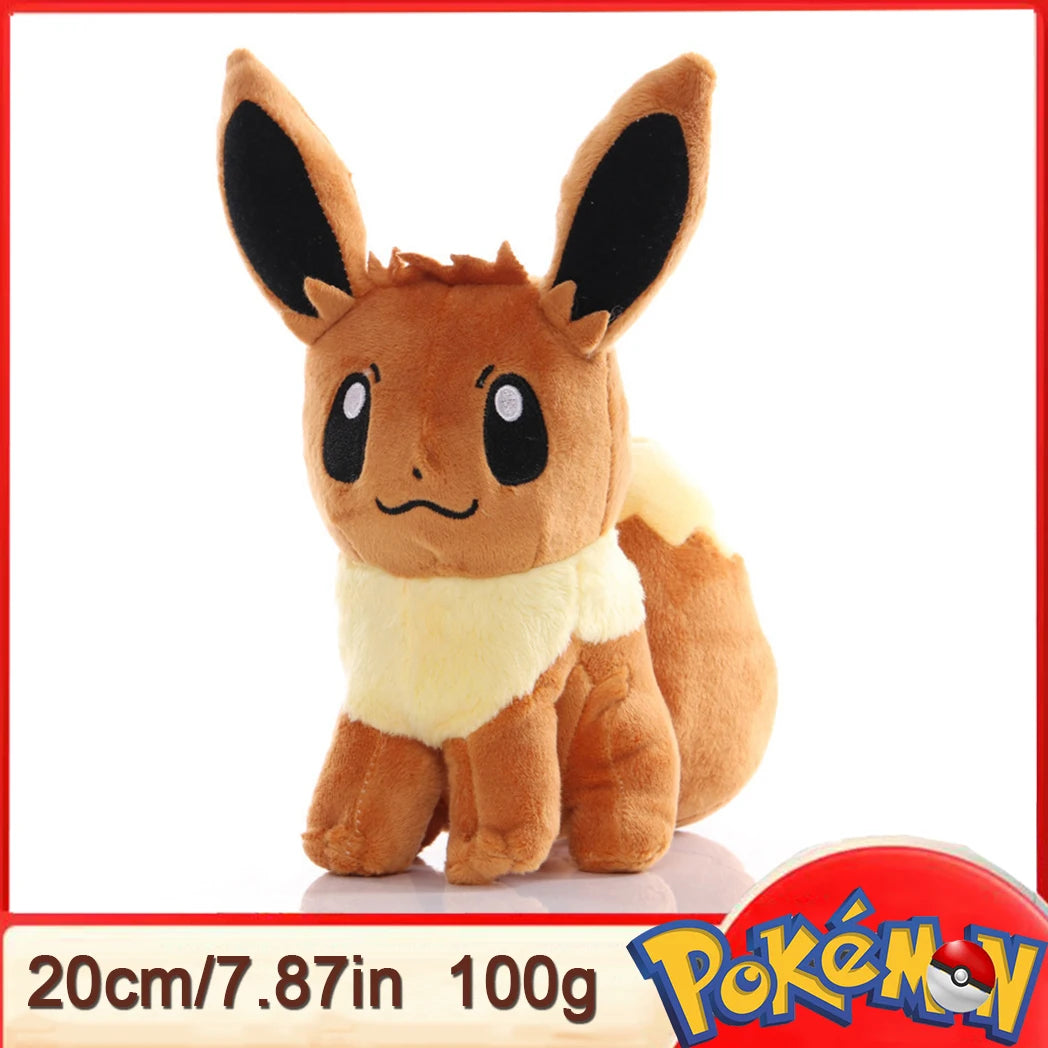 Pokémon Plush Toys 15–25cm – Pikachu, Eevee, Gengar & More