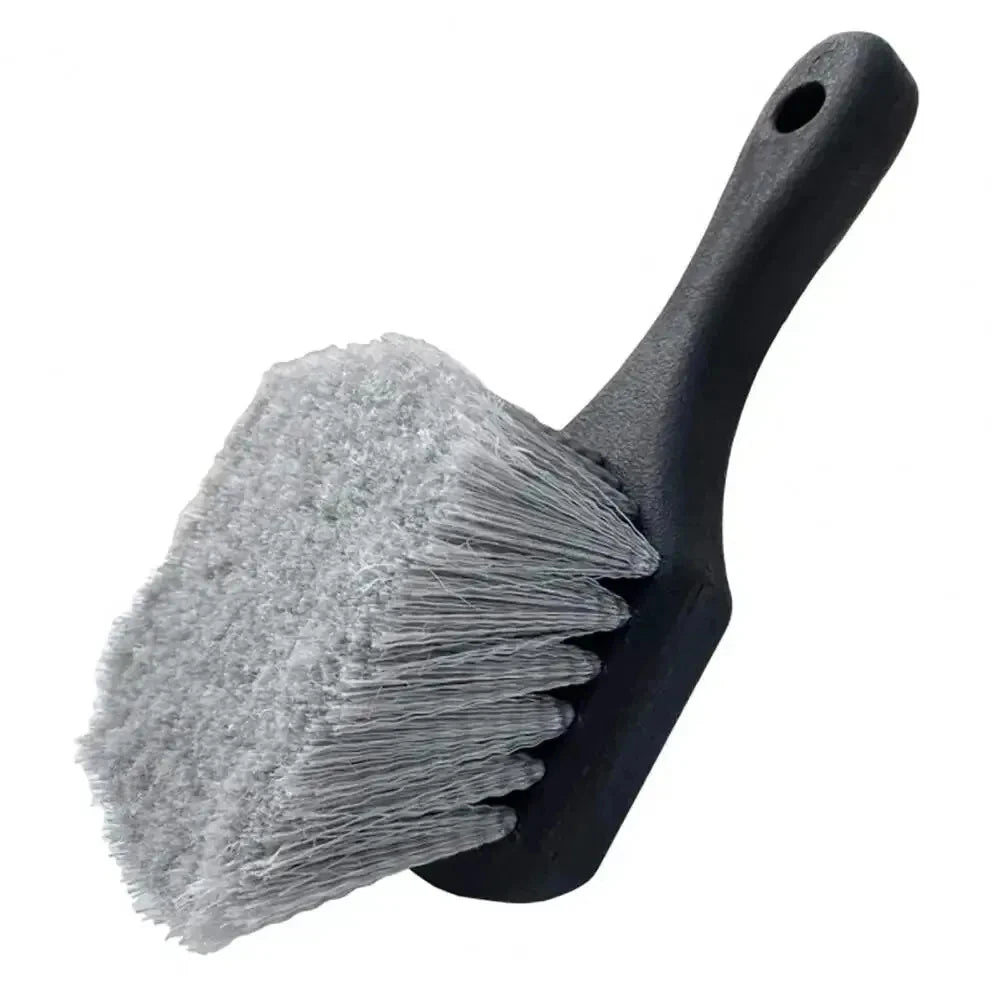 Car Wheel Cleaning Brush – Short Handle Tire & Rim Detailing Tool
