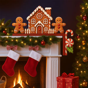 Christmas Door Frame Decor & Wooden Ornaments