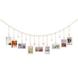 Hanging Photo Display – Aesthetic Wall Decor for Bedroom & Living Room