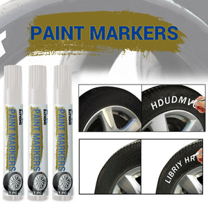 White Waterproof Tire Paint Marker Pen – Permanent Tyre Lettering
