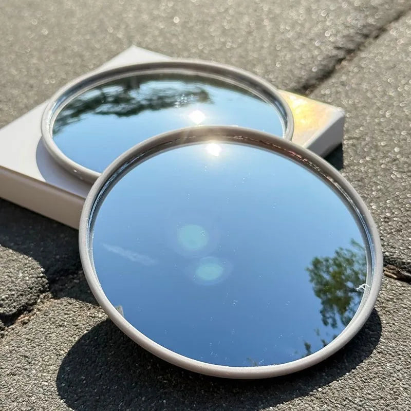 Portable Travel Selfie Mirror – Handheld Round Photography Mirror