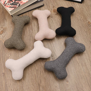 Interactive Squeaky Dog Bone Toy – Plush Chew Toy for Puppies