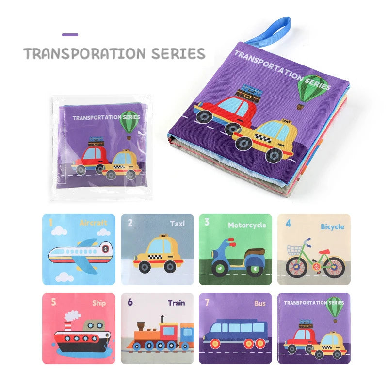 Soft Baby Cloth Book Toy | Montessori 3D Sensory & Early Learning Book
