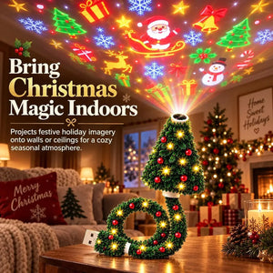 USB Christmas Tree Projection Light