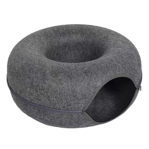 Interactive Cat Tunnel Bed & Felt Scratcher for Kittens