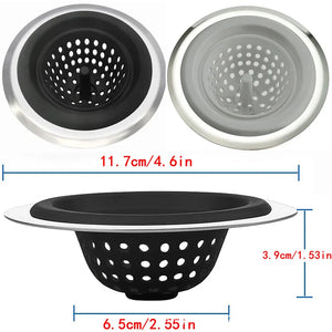 Silicone Sink Strainer & Drain Hair Catcher, Anti-Clog Filter