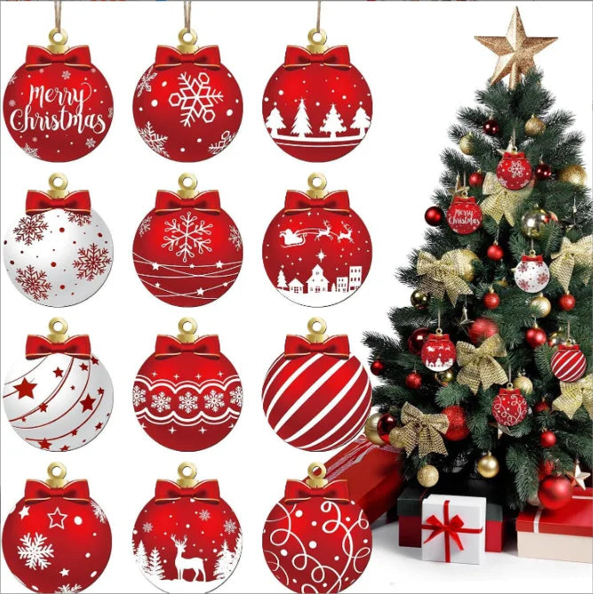 Christmas Wooden Hanging Balls – DIY Tree & Home Decorations