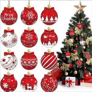 Christmas Wooden Hanging Balls – DIY Tree & Home Decorations