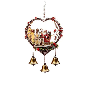 Santa Reindeer Christmas Wind Chime
