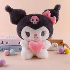22cm Hello Kitty Kuromi Plush Pillow – Cute Kawaii Stuffed Toy Gift