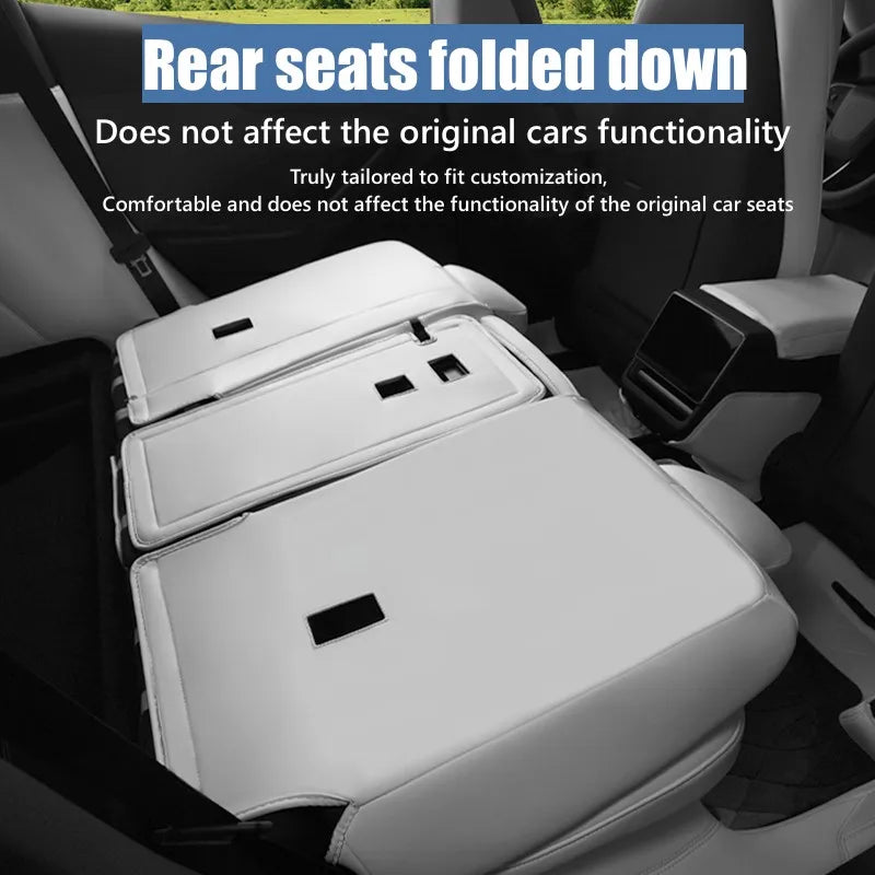 Tesla Model Y Juniper 2025–2026 Nappa Leather Seat Covers – Anti-Stain Interior Accessories