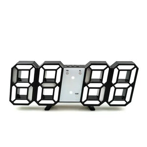 3D LED Digital Clock with Alarm, Date & Temperature Display