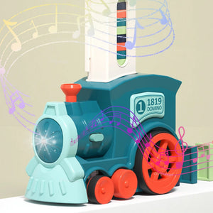 Automatic Domino Train Toy for Kids – Educational Building Set