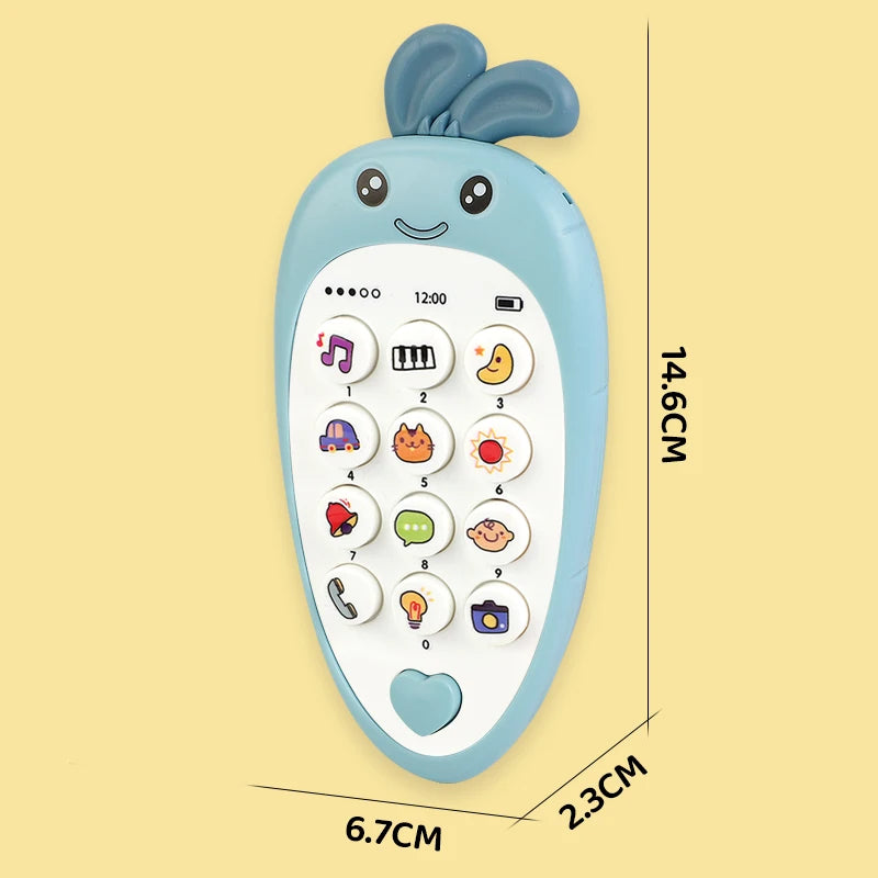 Baby Phone Toy with Music & Teether – Educational Infant Toy