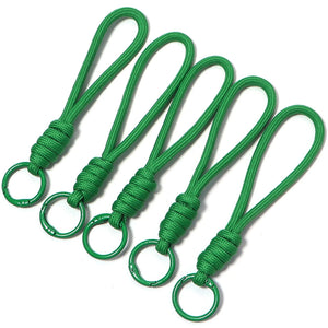 5Pcs Colorful Braided Keychain Lanyard – Anti-Lost Phone & Car Key Strap