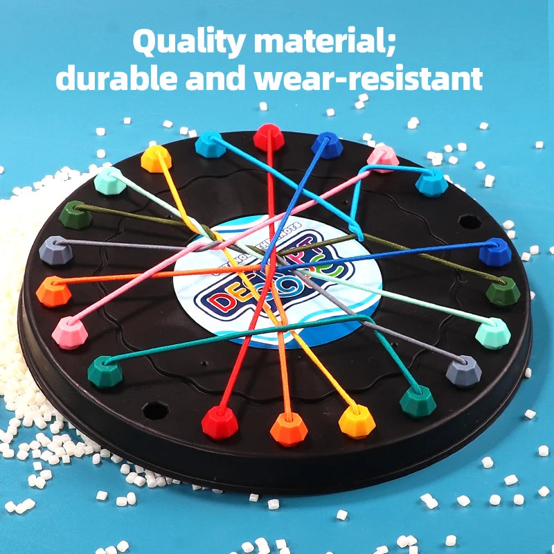 Kids Rope Untangling Puzzle Toy, Educational Brain Game for Ages 3-6
