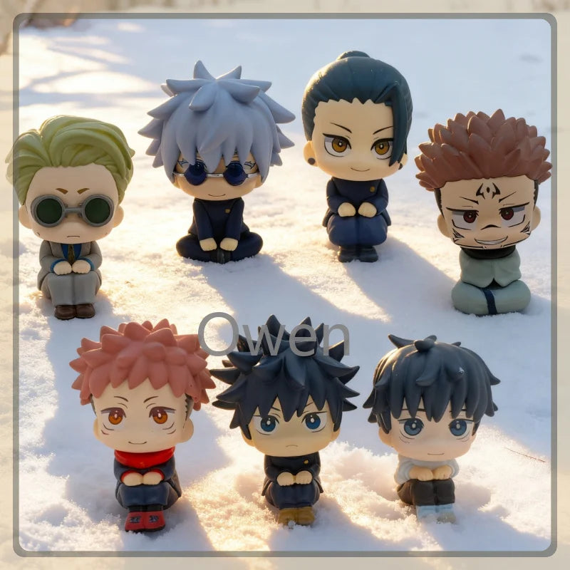 Jujutsu Kaisen Gojo Sukuna Fushiguro PVC Anime Figures – Q Version Collectible Toys