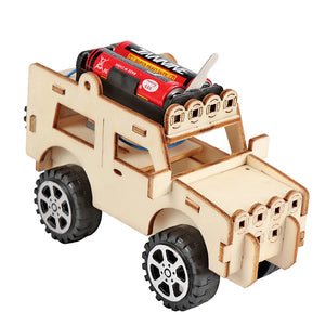 DIY STEM Science Kits for Kids – 3D Wooden Car & Boat Puzzle Toys