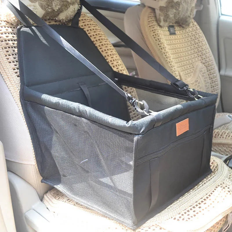 Waterproof Pet Travel Bag & Car Seat Mat – Foldable Mesh Organizer
