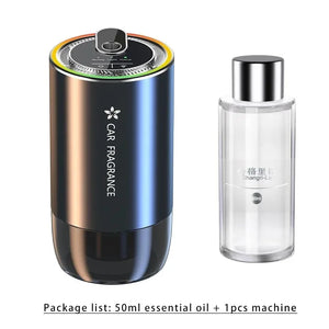 USB Rechargeable Car Air Freshener – LED Aromatherapy Diffuser