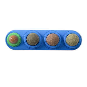 4-in-1 Catnip Silvervine Ball Toy – Teeth Cleaning & Wellness