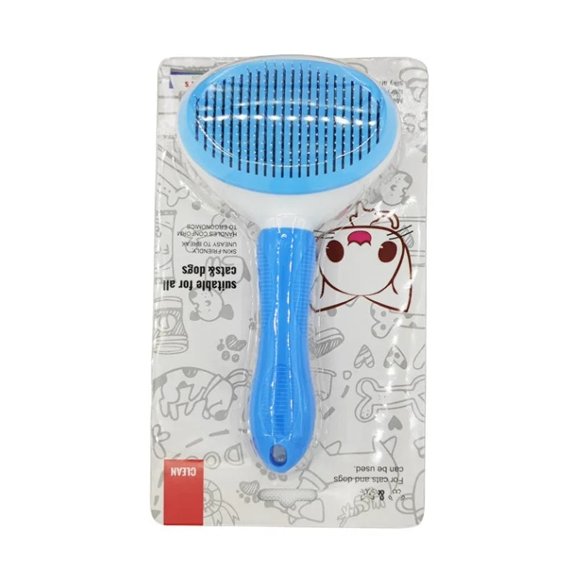 Self-Cleaning Pet Grooming Brush for Cats & Dogs