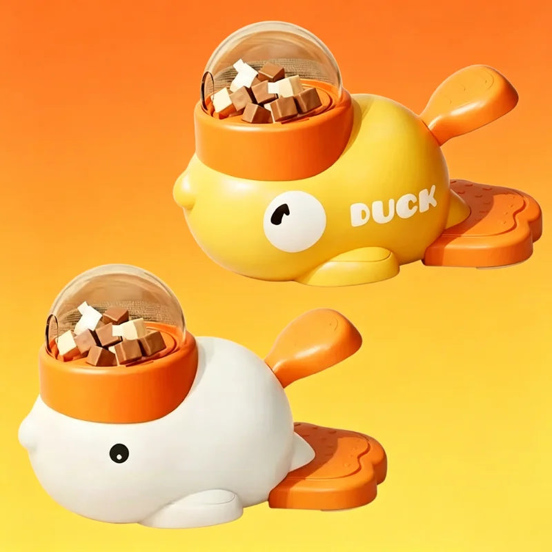SEO Title: 2-in-1 Interactive Dog Toy & Treat Dispenser – Duck Feeder