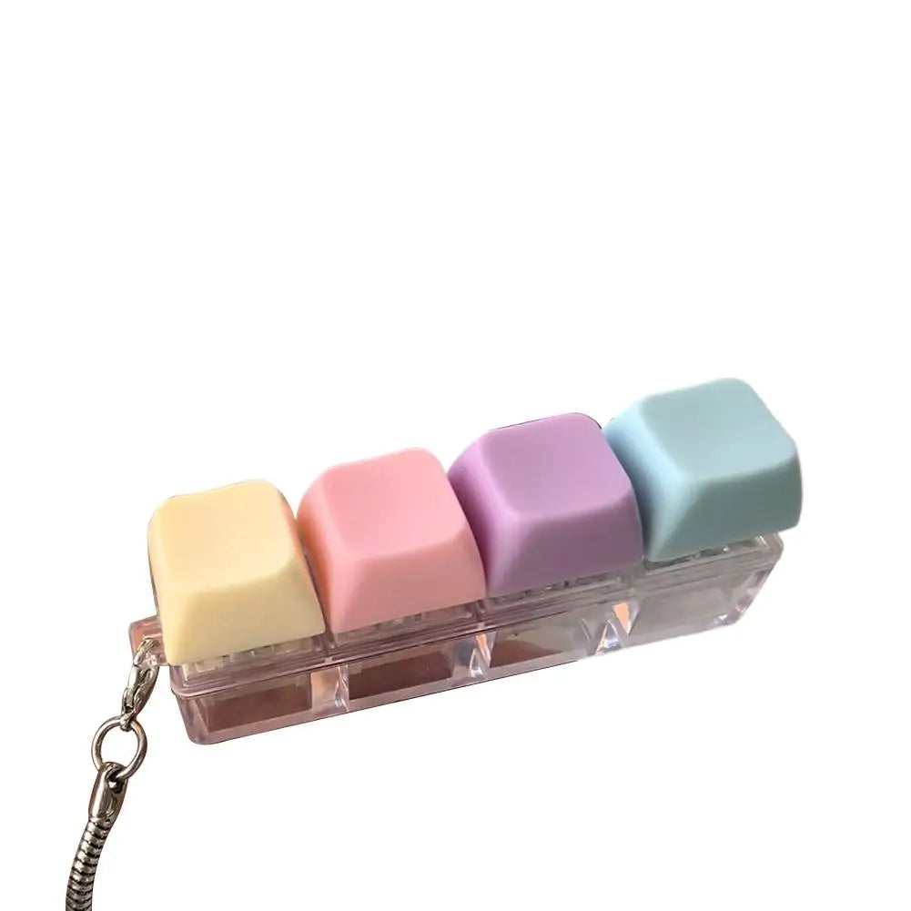 Mini Keyboard Fidget Toy – Anti-Stress Keychain for Adults & Kids