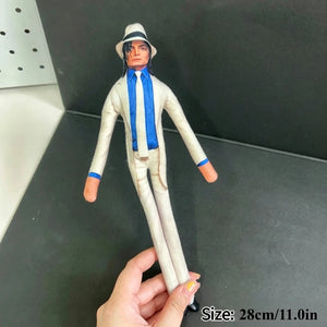 Michael Jackson Bendable Plush Figure – Soft Stuffed Cosplay Toy, Flexible Collectible Gift