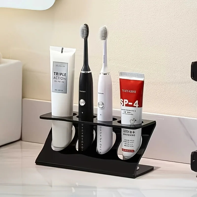 Bathroom Organizer with Toothbrush Holder – Multifunctional Storage Rack